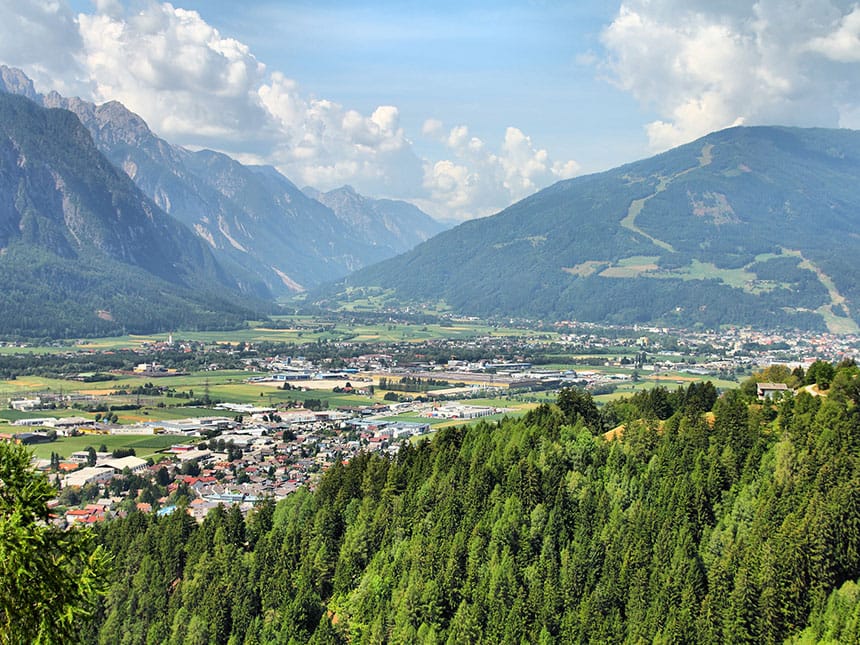 Panoramaaufnahme von Lienz