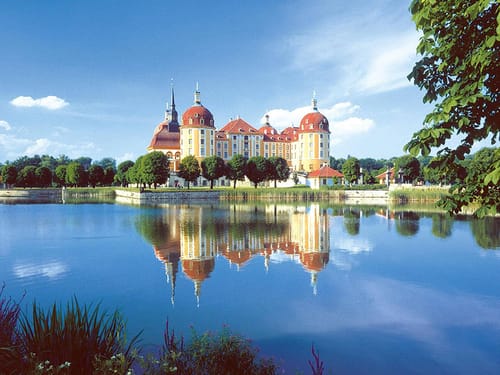 Jagdschloss Moritzburg am wasser