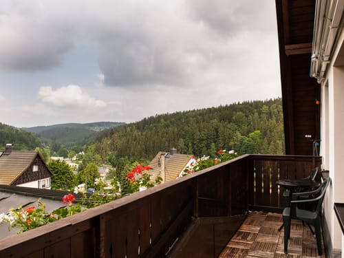 Blick vom Balkon