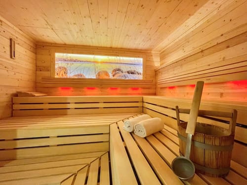 Sauna aus Holz