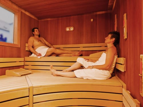 Finnische Sauna im Wellnessbereich
