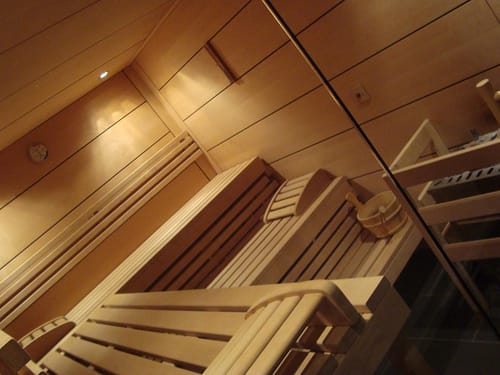 Finnische Sauna im Wellnessbereich