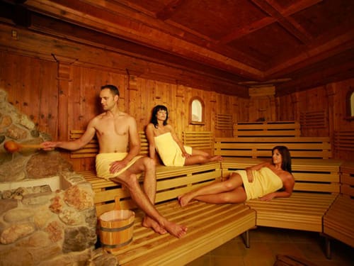 Finnische Holzsauna