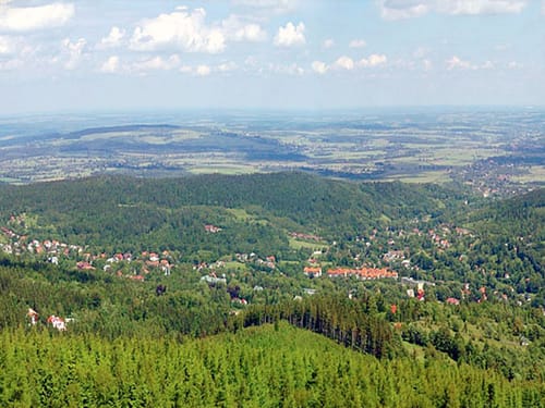 Panoramablick über die Berge