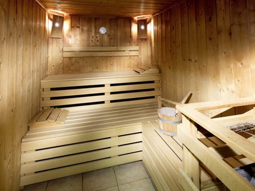 Finnische Sauna im Wellnessbereich