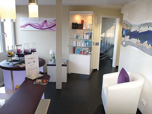 Eingangsbereich der Wellness und Beautyabteilung