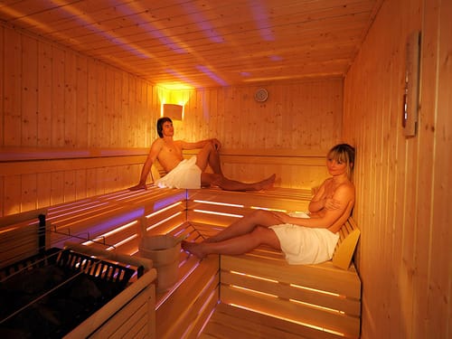 Finnische Sauna im Wellnessbereich