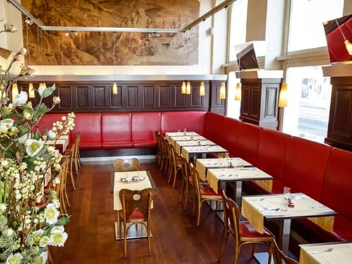 rustikales Hotelrestaurant