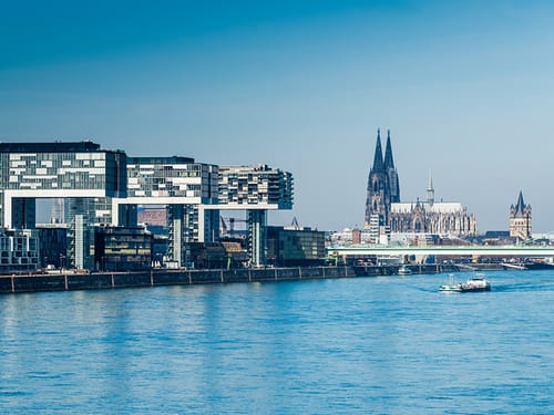 Kölner Dom und der Rhein