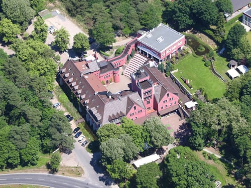 Luftansicht Burghotel Strausberg