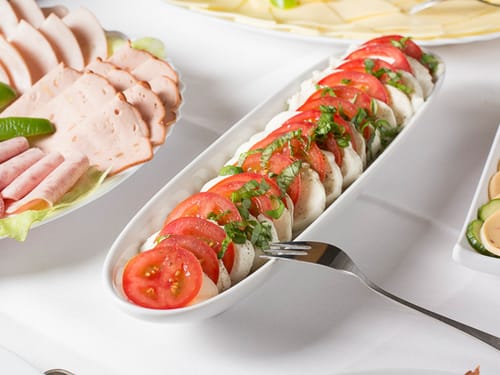 Tomate mit Mozzarella