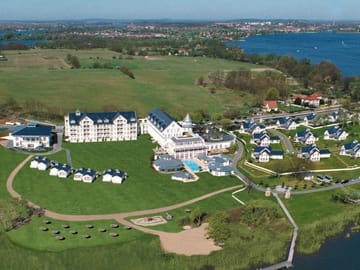 Luftaufnahme von den Hotels