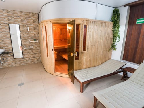 Finnische Sauna im Wellnessbereich
