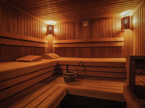 Holzsauna