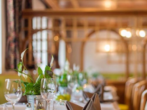 gedeckter Tisch im Restaurant