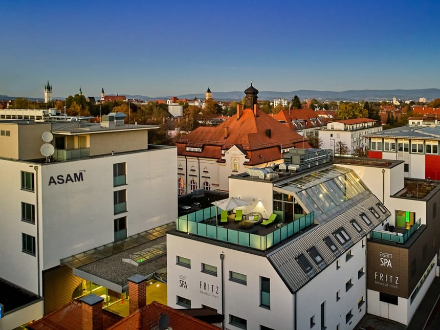 Hotelansicht von oben