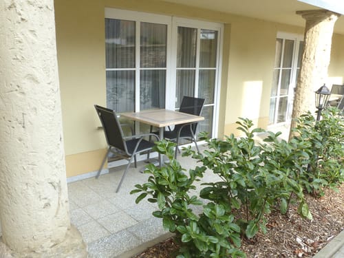 Zimmerterrasse am Hotel