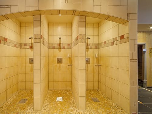 Duschbereich in der Wellnessoase