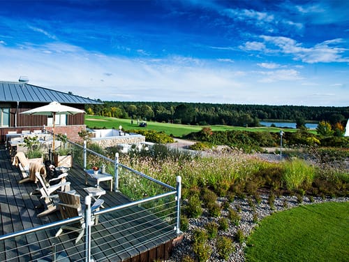 Blick auf den Golfplatz