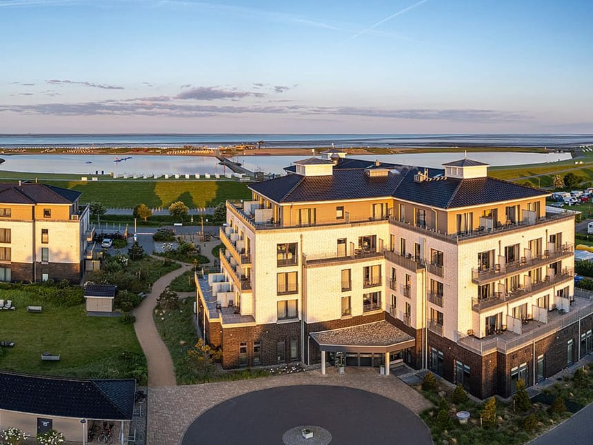 Luftaufnahme Hotel Küstenperle in Büsum