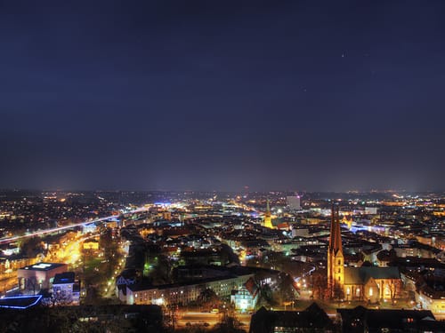 Bielefeld am Abend
