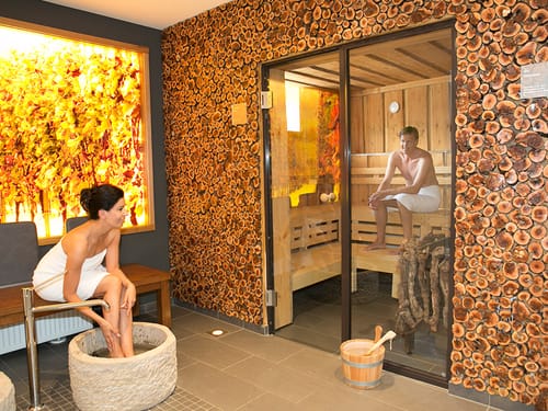 Finnische Sauna im Wellnessbereich