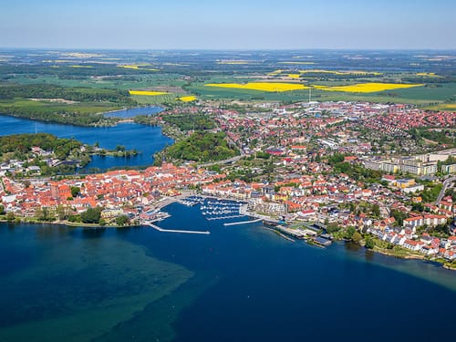 Luftaufnahme von der Müritz