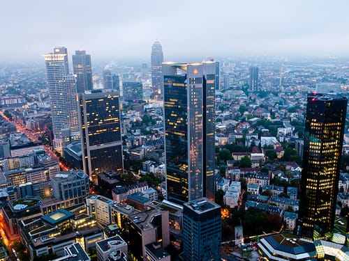 Luftaufnahme Frankfurt