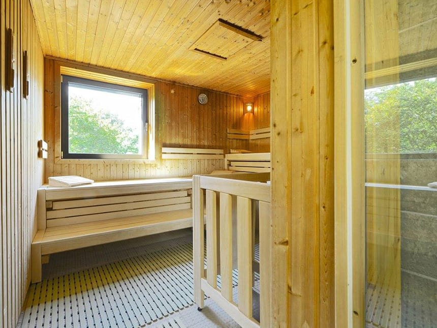 Finnische Sauna im Wellness Center