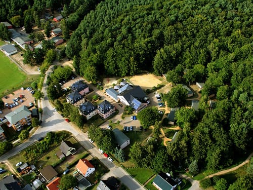 Das Hudewald Hotel & Resort von oben