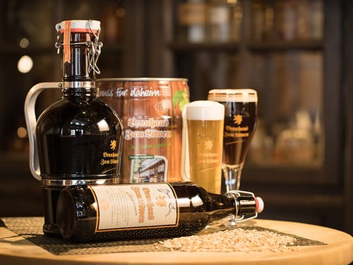 Verschiedene selbstgebraute Biere