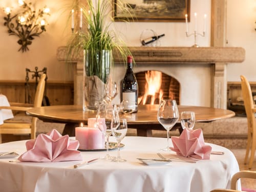 Schön eingedeckter Tisch im Restaurant