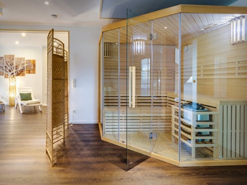 Finnische Sauna in der Wellnessoase