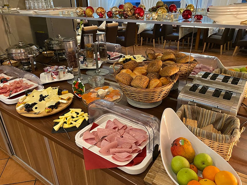 vielfältige Auswahl am Morgen