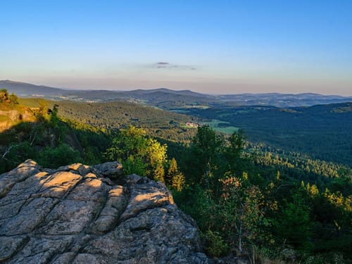 herrliche Panoramansicht vom Berg aus