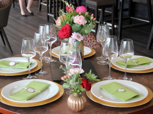Gedeckter Tisch im Restaurant