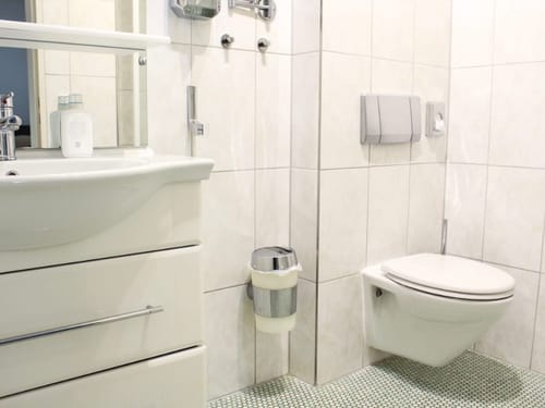 Badezimmer im Hotel