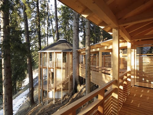 Aussenansicht Wellnessbereich vom BIo Hotel Grafenast