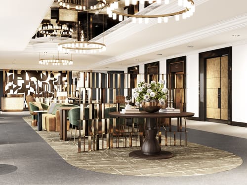 Große Hotellounge
