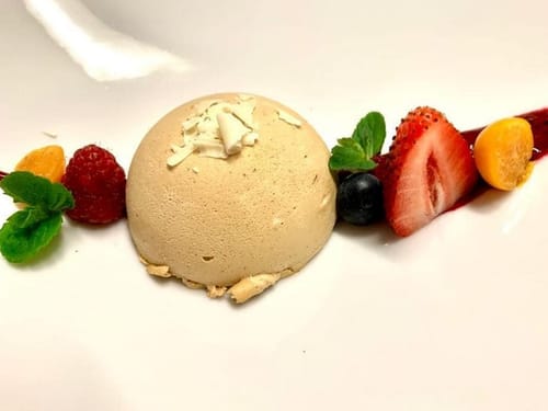 Angerichtetes Dessert