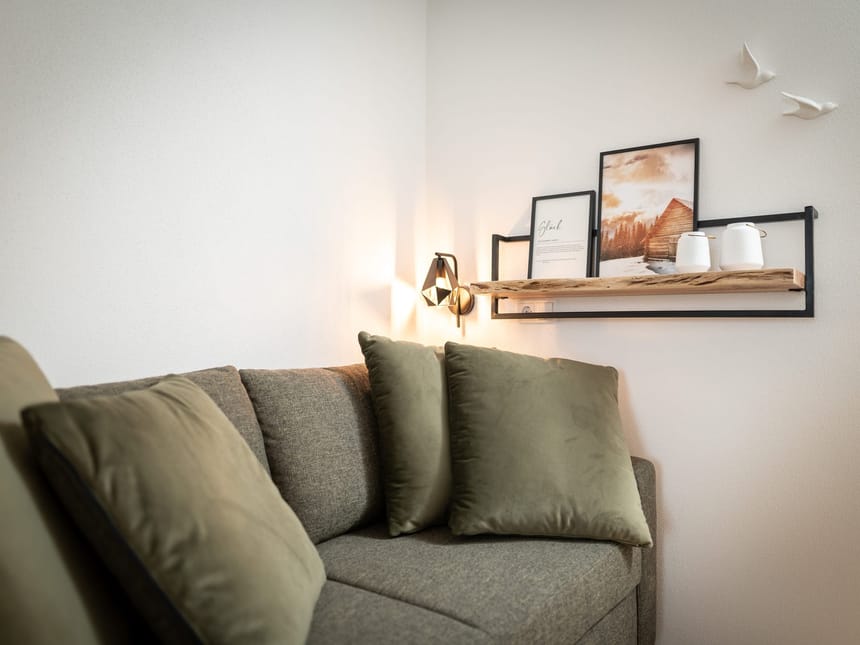 kleine Sitzecke im Apartment