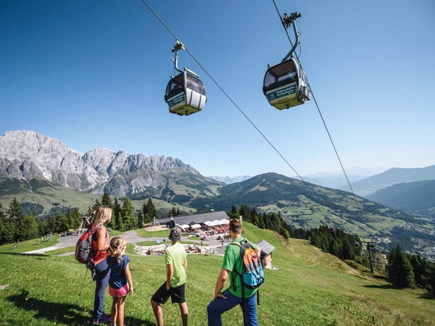 Pergpanprama von Hochkönig mit Seilbahn