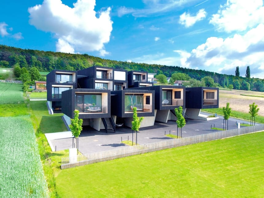 Stock & Stein Lodges von Aussen