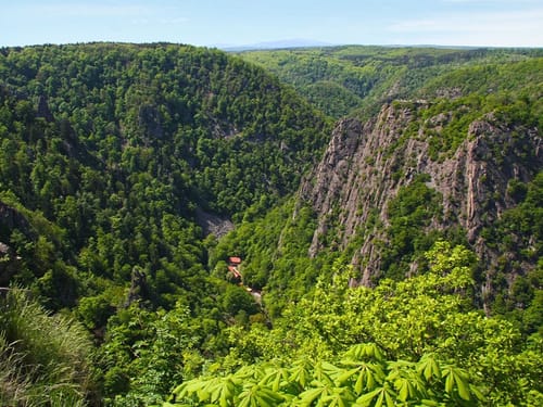 Panoramaansicht im Harz