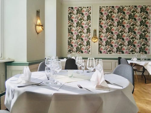 festlich gedeckter Tisch im Schlossrestaurant