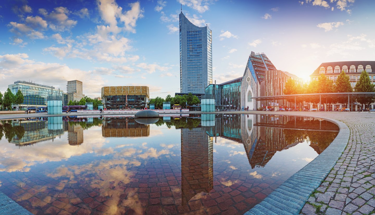 Leipzig Stadtansicht - Moderne Metropole Sachsens