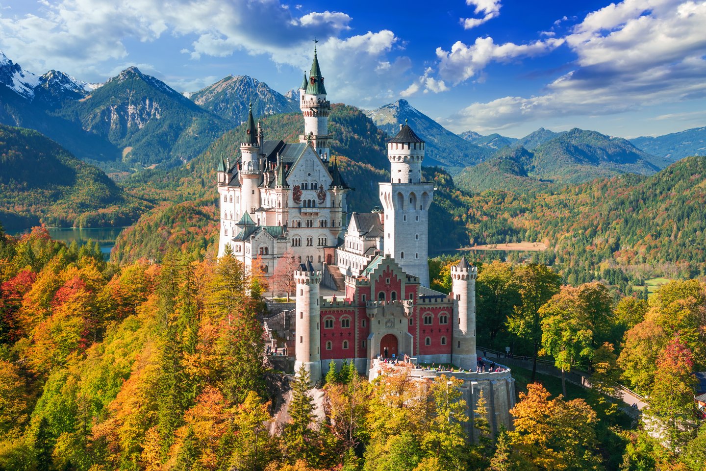 Schloss Neuschwanstein – Ziel der Fahrradtour an der Romantischen Straße