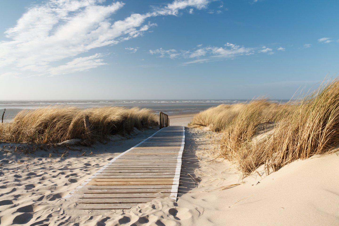 Nordseestrand – autofreie Anreise per Bahn und Fähre möglich