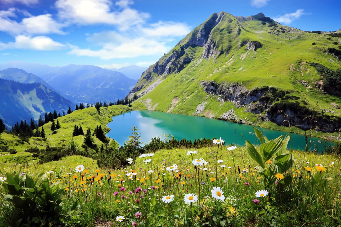Sommerlicher Wellnessurlaub in den Bergen – Entspannung mit Seeblick
